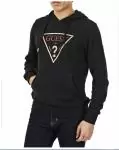 2012 guess veste mode hoodie lavez petites noir